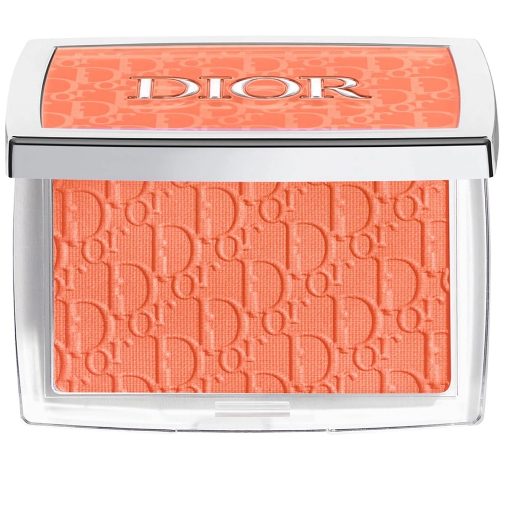 Dior
Rosy Glow Blush.   Color: 004 Coral -a luminous coral